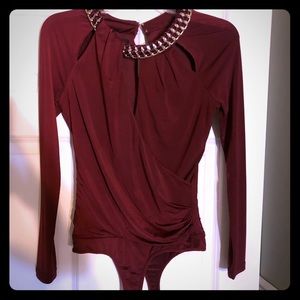 Bebe Bodysuit with Chain Detail